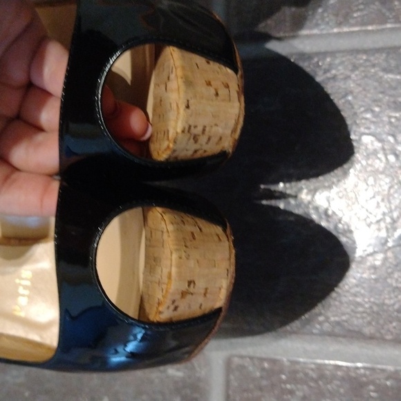 Christian Louboutin black patent leather cork platform pump size 36 - Picture 5 of 14